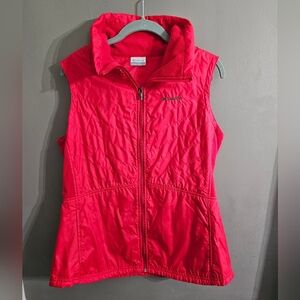 Columbia Vibrant Red Fleece-Lined Jacket